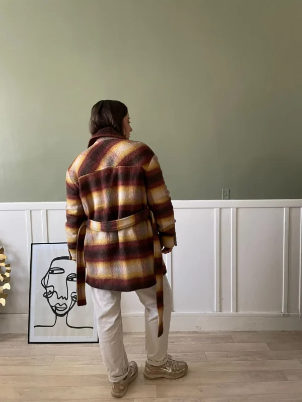 MANTEAU A CARREAUX MANGO FEMME – Image 3