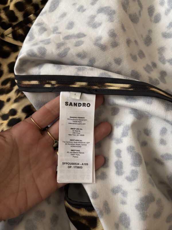 TRENCH SANDRO MOTIFS LEOPARD – Image 5