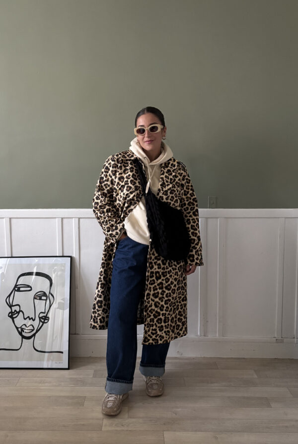 TRENCH SANDRO MOTIFS LEOPARD