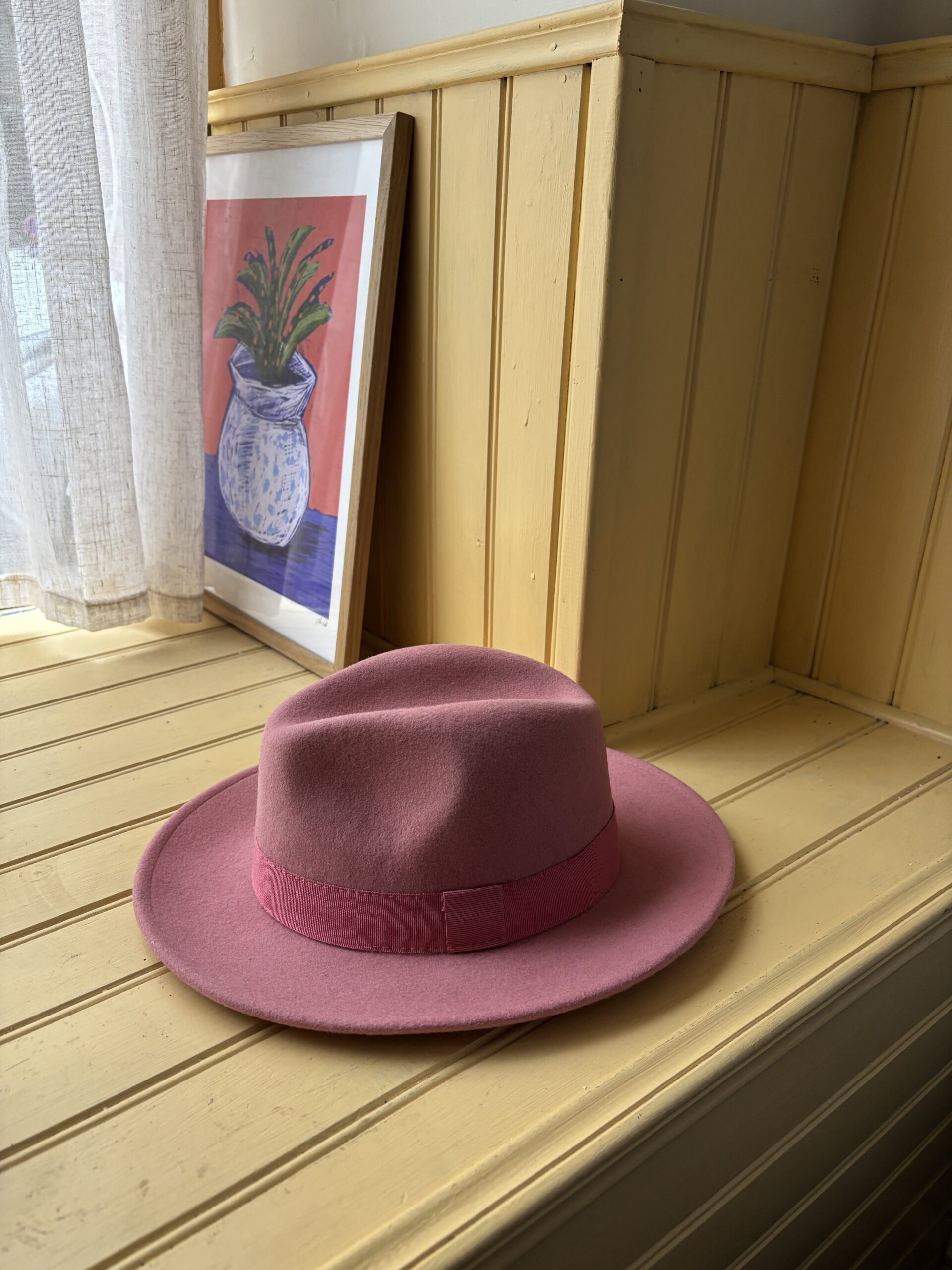 CHAPEAU LAINE ROSE- VINTAGE – Image 2