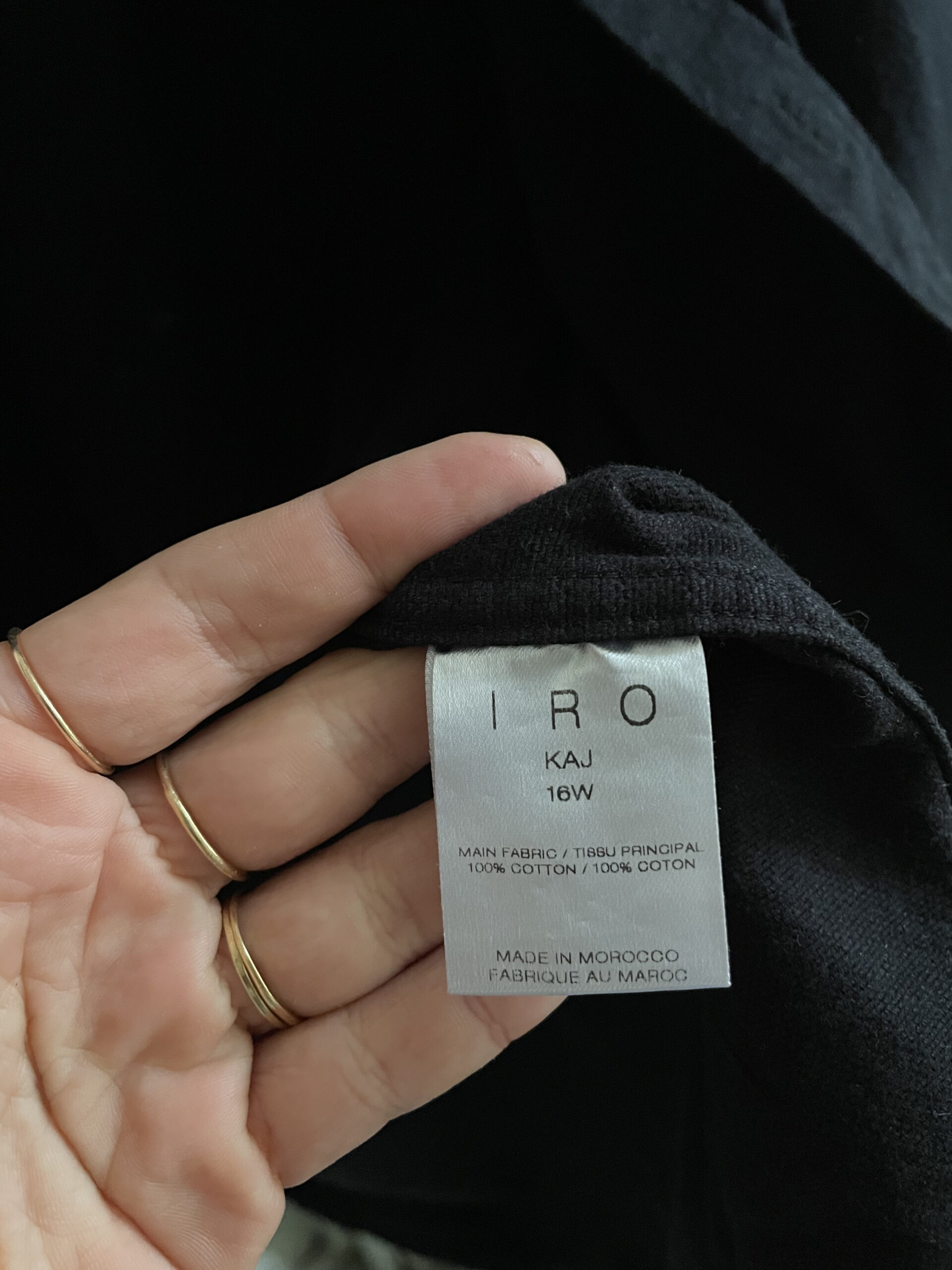 CHEMISE NOIRE -IRO – Image 4