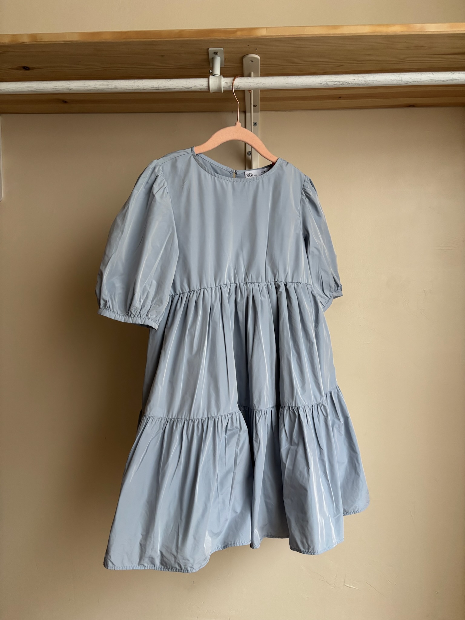 ZARA ROBE LONGUE BLEUE FACE