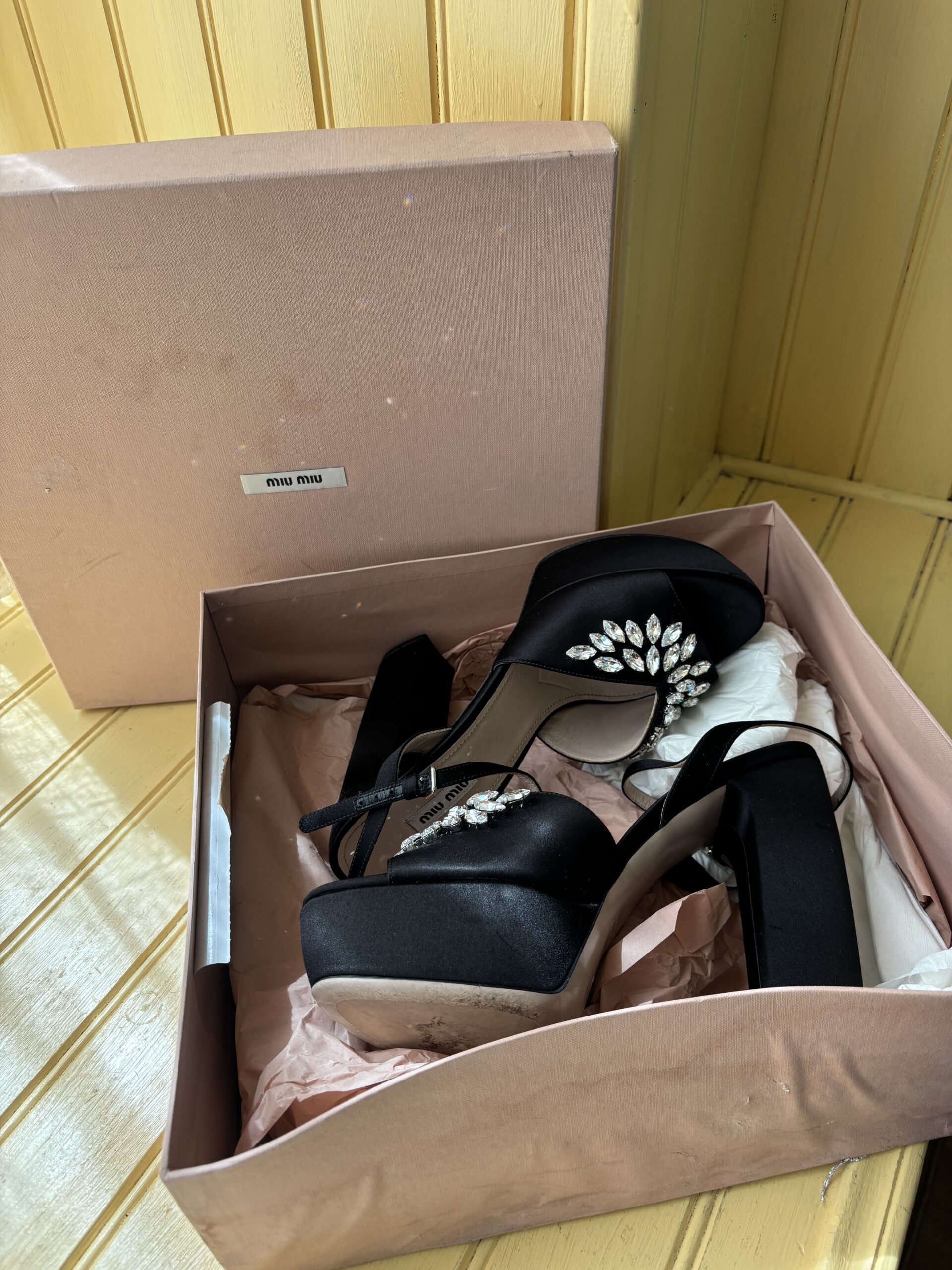 MIUMIU - TALONS NOIRS