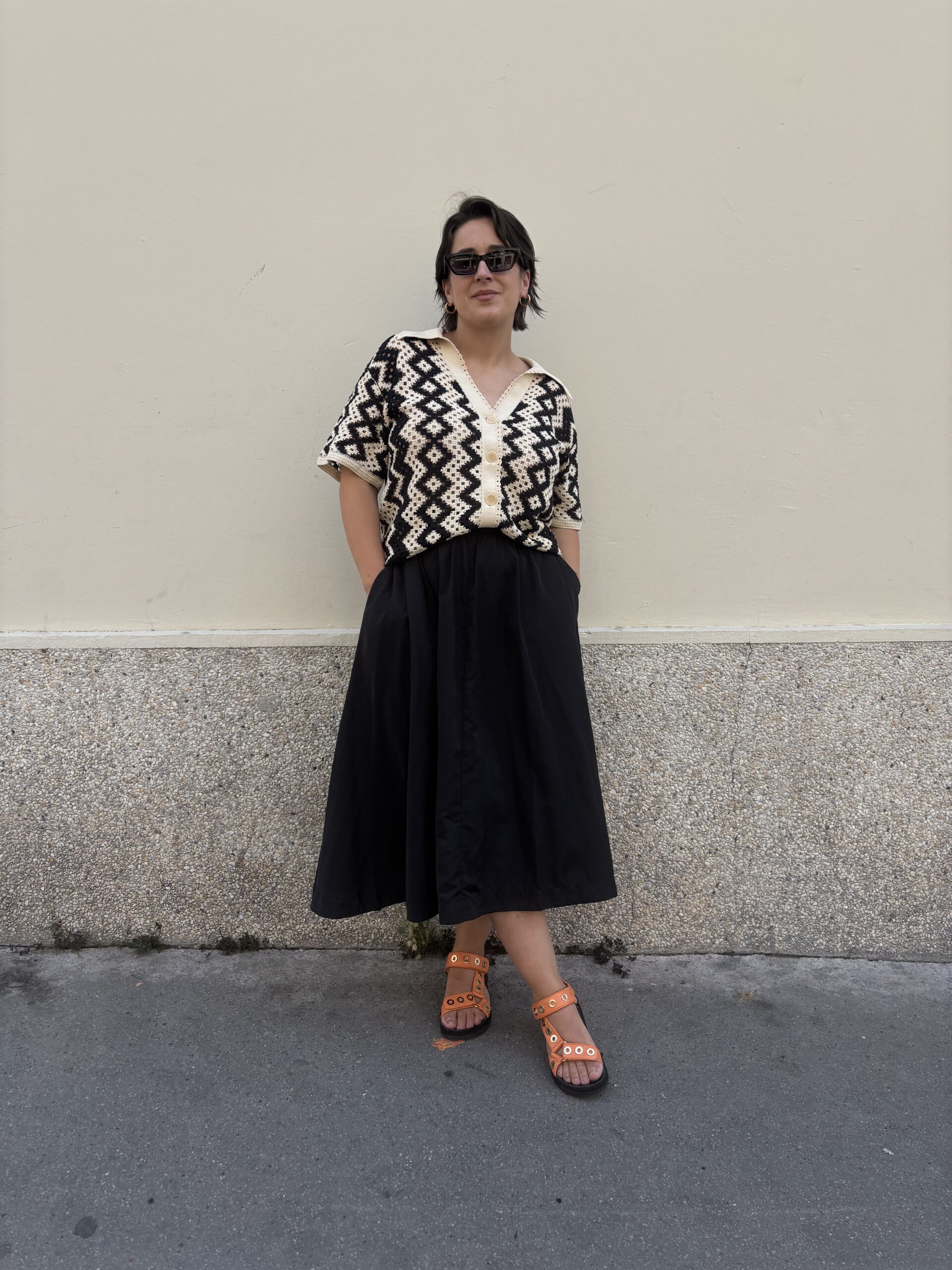 SANDRO - CHEMISE EN CROCHET