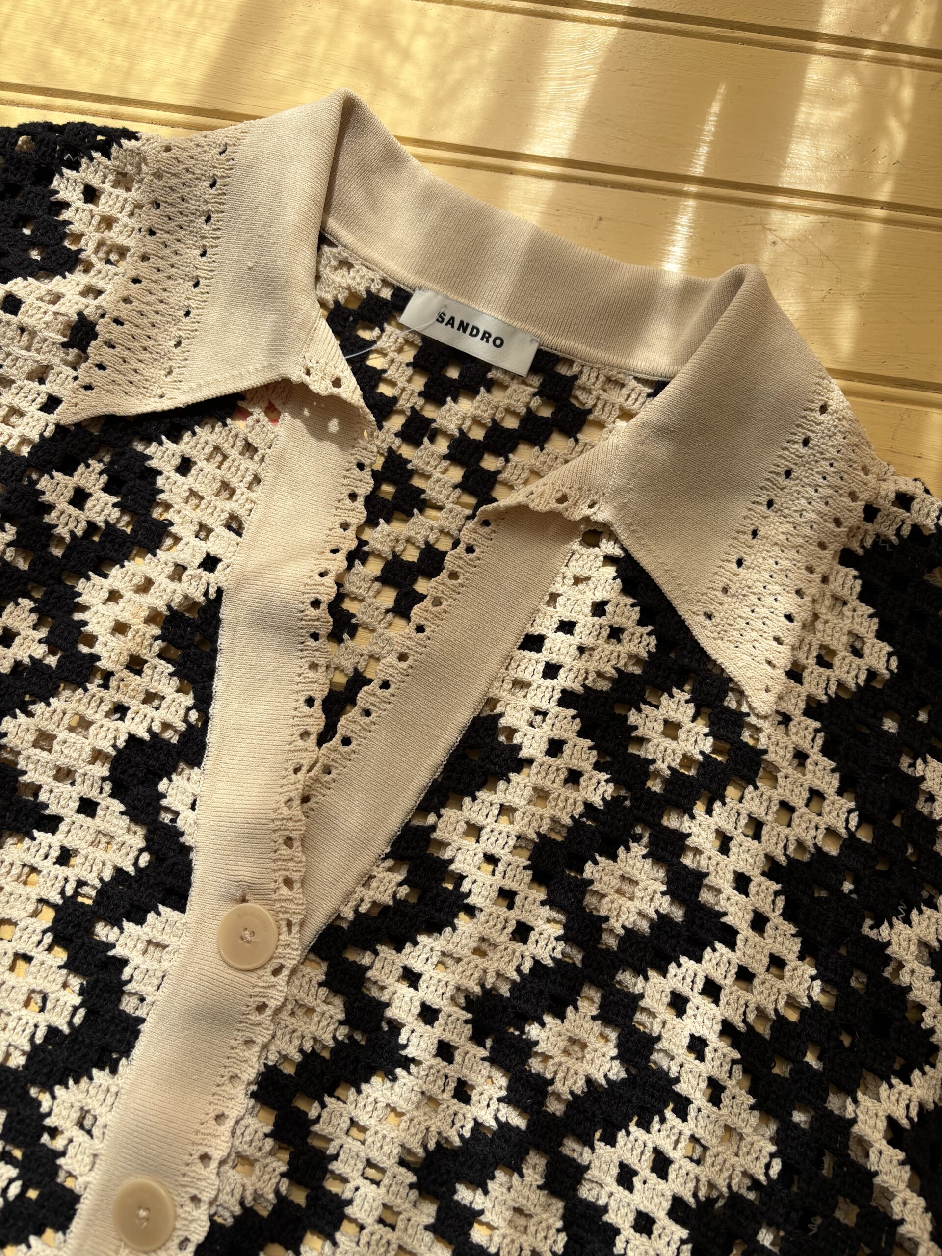 SANDRO - CHEMISE EN CROCHET